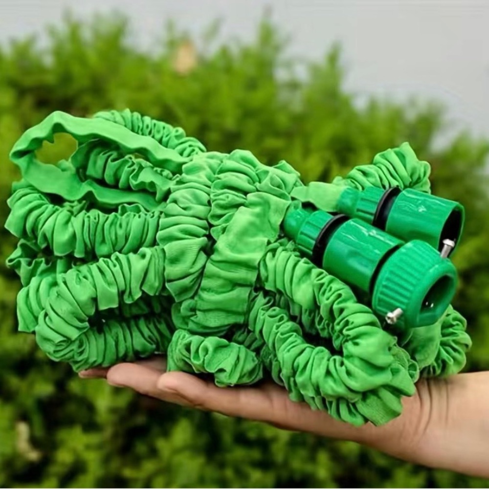 100 Feet Expandable Garden Hose with Multi-Function Spray Nozzle - Picture 2 of 7